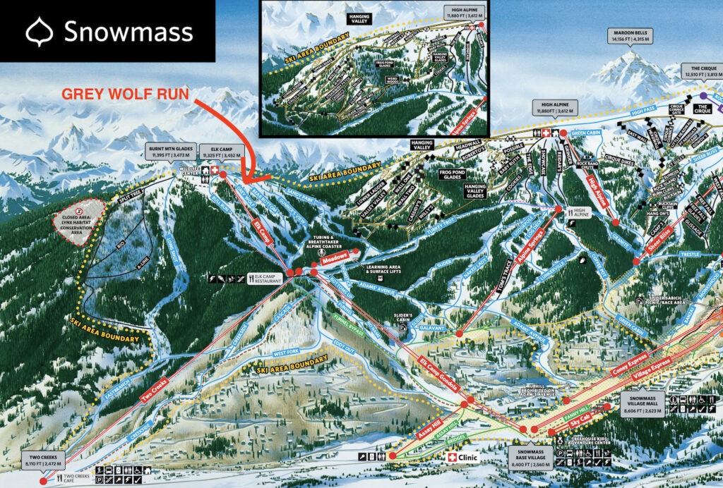 grey wolf run at snowmass