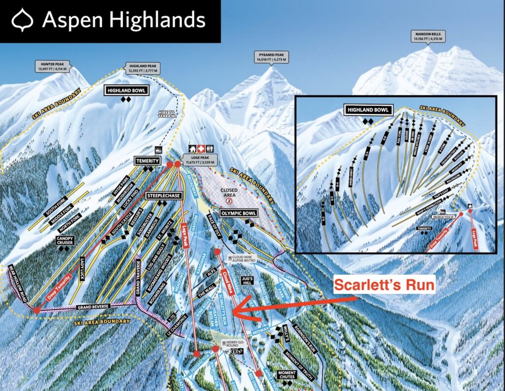 scarletts run at aspen highlands