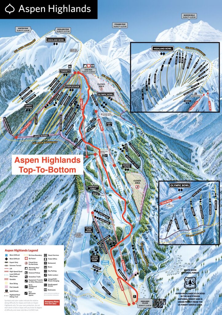 aspen highlands with no crowds