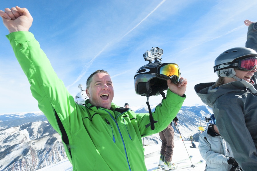 australian skiers at aspen snowmass