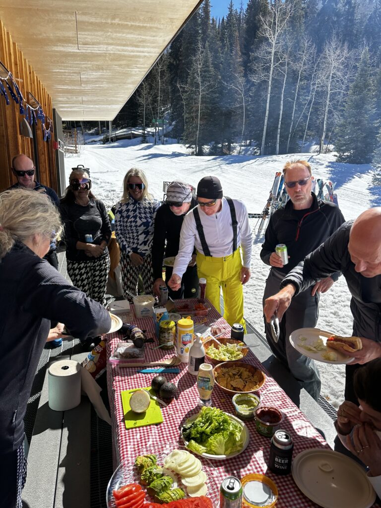 ski aspen lunch